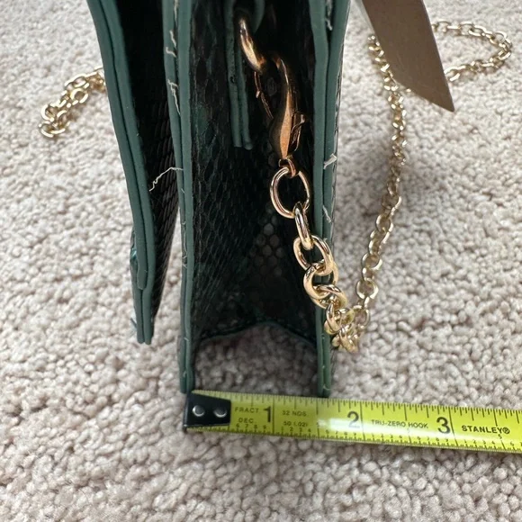 Brand new Pink Haley vegan green animal print crossbody bag - Picture 7 of 8